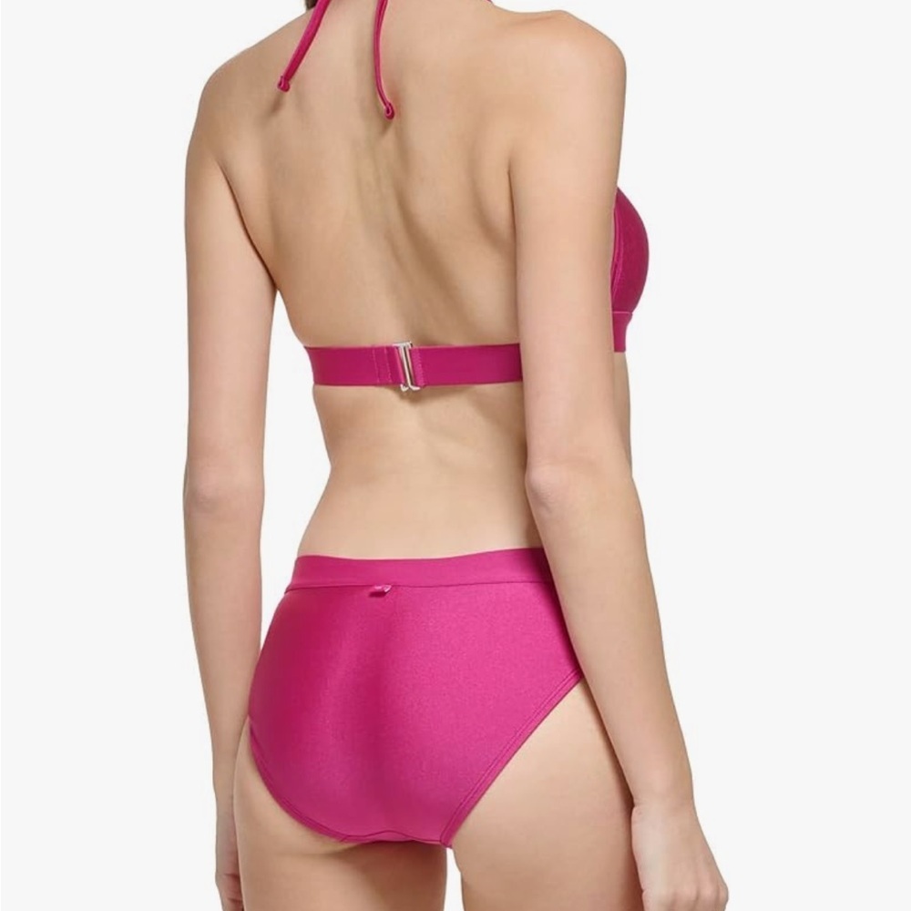 NWT Calvin Klein Fuchsia Bikini Set size L - Picture 2 of 14